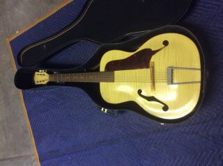 Vintage Classic Archtop acoustical 6 String Guitar 2