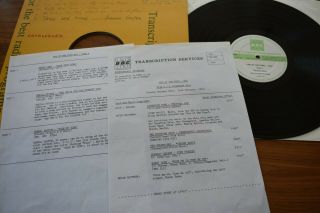 BBC TRANSCRIPTION 850 - SPANDAU BALLET STRANGLERS STRAY CATS TOP OF THE POPS 2