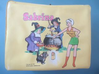 Sabrina Vintage 1972 Vinyl Lunchbox With Thermos Rare Archie Riverdale Aladdin