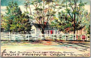 Vintage Smyrna,  Georgia Postcard " Aunt Fanny 