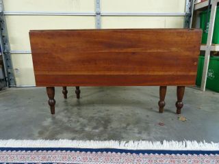 Vintage/antique Drop Leaf Dining Table 55.  5 " By 54 ",  29.  5 " Tall