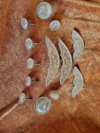Vintage Vogt Sterling Silver Equestrian Tack Embellishments