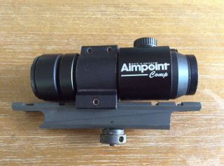 Vintage Aimpoint Comp With Carry Handle Mount,  Extended Battery & Killflash Ard