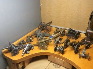 1 Pea Ridge Nat’l Military Park Brass & Cast Iron Black Powder Mini Cannon,  More