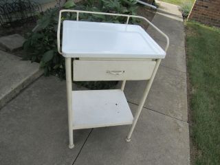 Vintage Medical Side Stand Hospital Clinic Stand