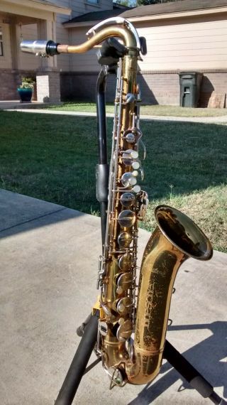 Vintage Buescher Aristocrat Tenor Sax Saxophone & More Ser 380042 (please Read)