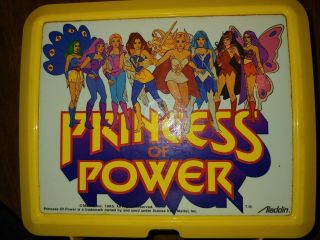 Vintage 1985 Princess Of Power Plastic Lunch Box