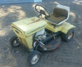 Vintage Mid Sixties Wizard 2 Speed 5 Hp Riding Mower Complete For Restoration