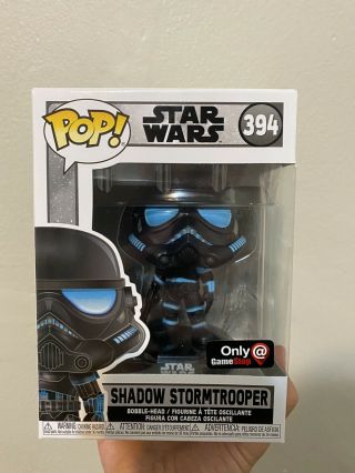 Funko Pop Star Wars 394 Shadow Trooper Stormtrooper Gamestop Exclusive In Hand