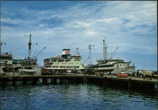 Philippines Zamboanga City View Of Port Postcard Vintage Post Card