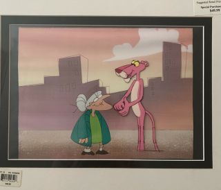 Set Of 4 Pink Panther 1980’s Hand Drawn Cel 