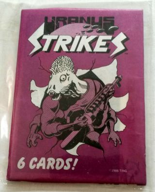 Uranus Strikes Trading Cards Pack 1986 Ting Mars Attacks Parody Collectors