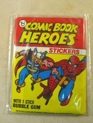 1974 Topps Comic Book Heroes Trading Cards Unopen Pack
