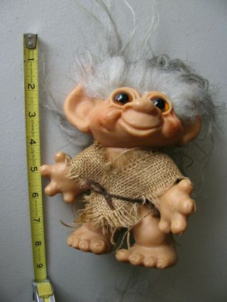 Vintage 1965 Era Dam Things Troll Doll With Tail
