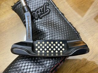 Vintage Scotty Cameron Newport Te I3 Long Neck 34” Rh Putter With Cover