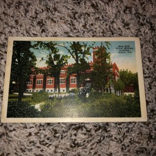 Vintage Culver Military Academy Mess Hall Postcard Indiana In Ind