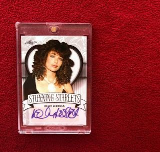Kelly Lebrock 2017 Leaf Stunning Starlets Autograph Auto Card Weird Science