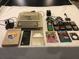 Vintage Atari 400 Home Computer,  With 10 Games