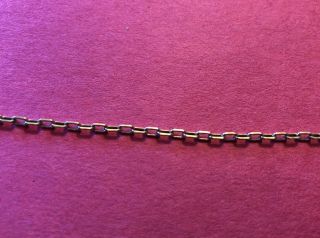 6.  31g 23” Vintage 14k Solid Gold Chain Necklace.  Stamped 585 34 20.  Not Scrap