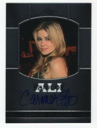 Carmen Electra 2011 Leaf Muhammad Ali Metal Fans Of Ali On Card Auto Ssp