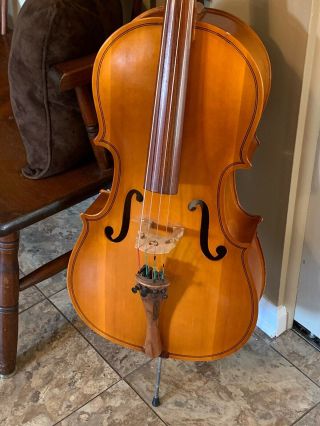 Vintage Englehardt 1/2 Size Cello Made In Usa In 1971 And