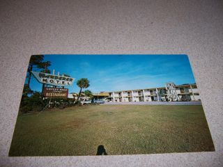 1960s The Wanderer Resort Motel,  Jekyll Island,  Ga.  Vtg Postcard