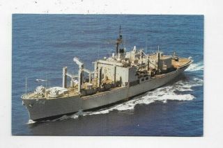 Vintage Navy Postcard Uss White Plains Afs - 4 Combat Stores Ship M828