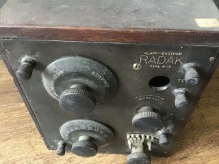 Vintage Clapp Eastham RADAK Type R - 3 Tube Radio Amplifier 1920s 1930s 2