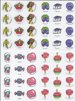 Vintage CTP MATTE Scratch and Sniff Stickers COMPLETE SET of 24 Sheets 2
