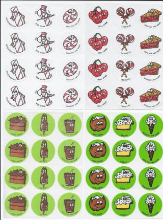 Vintage CTP MATTE Scratch and Sniff Stickers COMPLETE SET of 24 Sheets 3