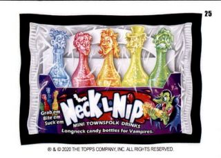 2020 Wacky Packages Weekly Series July Coupon Backs 25 Neck L Nip - Nm