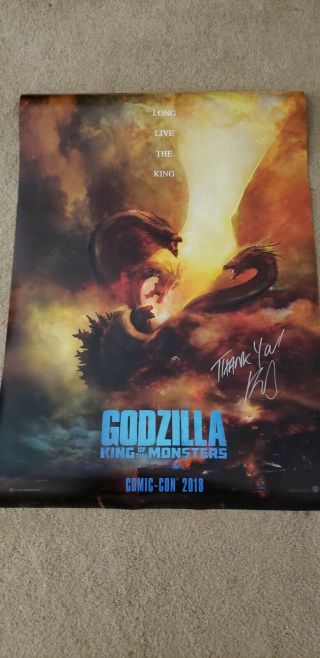 Godzilla King Of The Monsters Sdcc 2018 27x40 1 Sheet Poster Signed