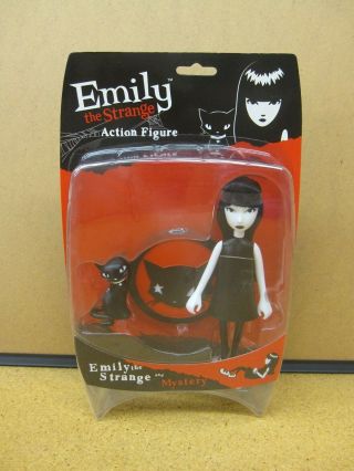 Emily The Strange Figure With Mystery Cat - 2004 Sdcc Exclusive Ltd To 1000 -