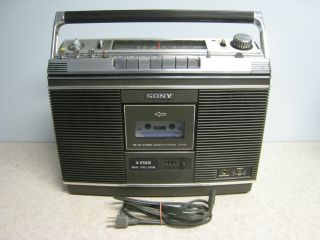 Vintage Sony Cf - 580 Am/fm Cassette Radio Boombox - 4 Speaker Matrix Stereo