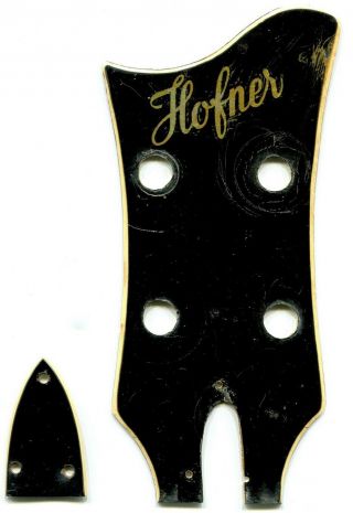 Beatles Paul Mccartney 1962 1963 Vintage Headstock And Truss Rod Cover