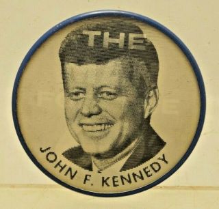 Vintage 1960 Vari Vue 3d John F Kennedy Jfk Political Campaign Button Pin