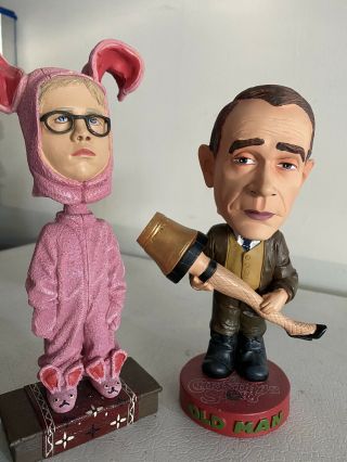 A Christmas Story Bobble Heads Ralphie & The Old Man Neca Bunny Suit No Boxes