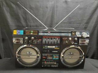 Vintage Lasonic TRC - 931 Radio / Headphone Jack / Dual Cassette Boombox 2