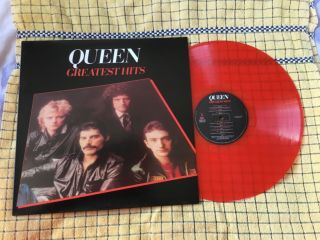 Queen Lp Greatest Hits Red Vinyl Reissue Freddie Mercury