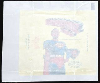 1965 Topps 5¢ Superman Wax Wrapper NM - Vintage TV Show 2