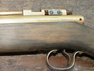 Vintage Benjamin Franklin Model 317 -.  177 Cal Brass Pellet Rifle