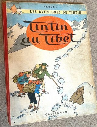 TINTIN AU TIBET Casterman 1960 1st Edition Originale HB Rare Book Herge EO 2