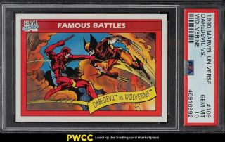 1990 Marvel Universe Wolverine Vs.  Daredevil 109 Psa 10 Gem