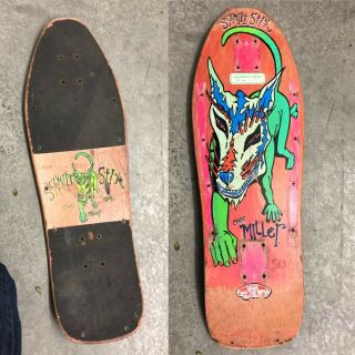 Vintage Chris Miller Skateboard Schmitt Stix Stick Deck