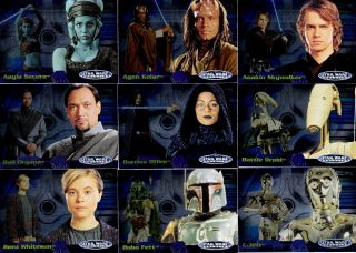 Star Wars Evolution Update 2006 Topps Complete Foil Base Card Set Of 90,  2