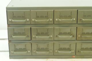 Vintage Equipto Industrial Parts Cabinet 18 Drawers Parts Bins Parts Cabinet 2 3