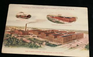 Factories Of The Firestone Tire And Rubber Company,  Akron,  Ohio 1912 Postcard