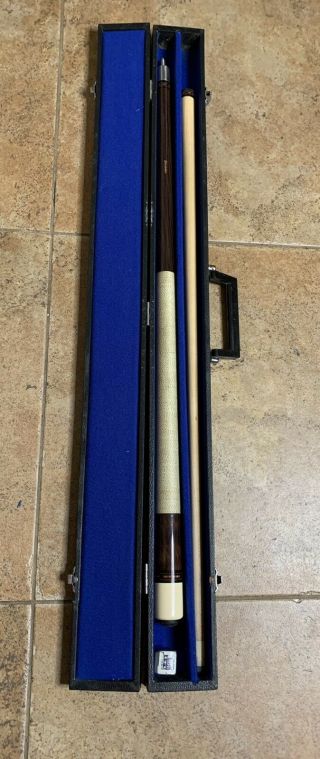 Vintage Helmstetter Pool Cue With Hard Case