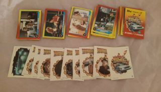 Back To The Future Ii 2 Movie 1989 Topps Base Card & Sticker Set Of 88,  11 Nm