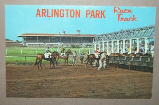 Vintage Arlington Park Horse Race Track Illinois Postcard Chicago,  Illinois